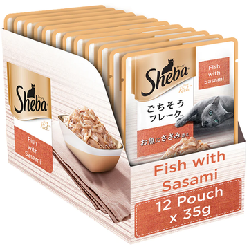 Sheba Fish With Sasami 35 G (Pack Of 12) - Ecom Pack